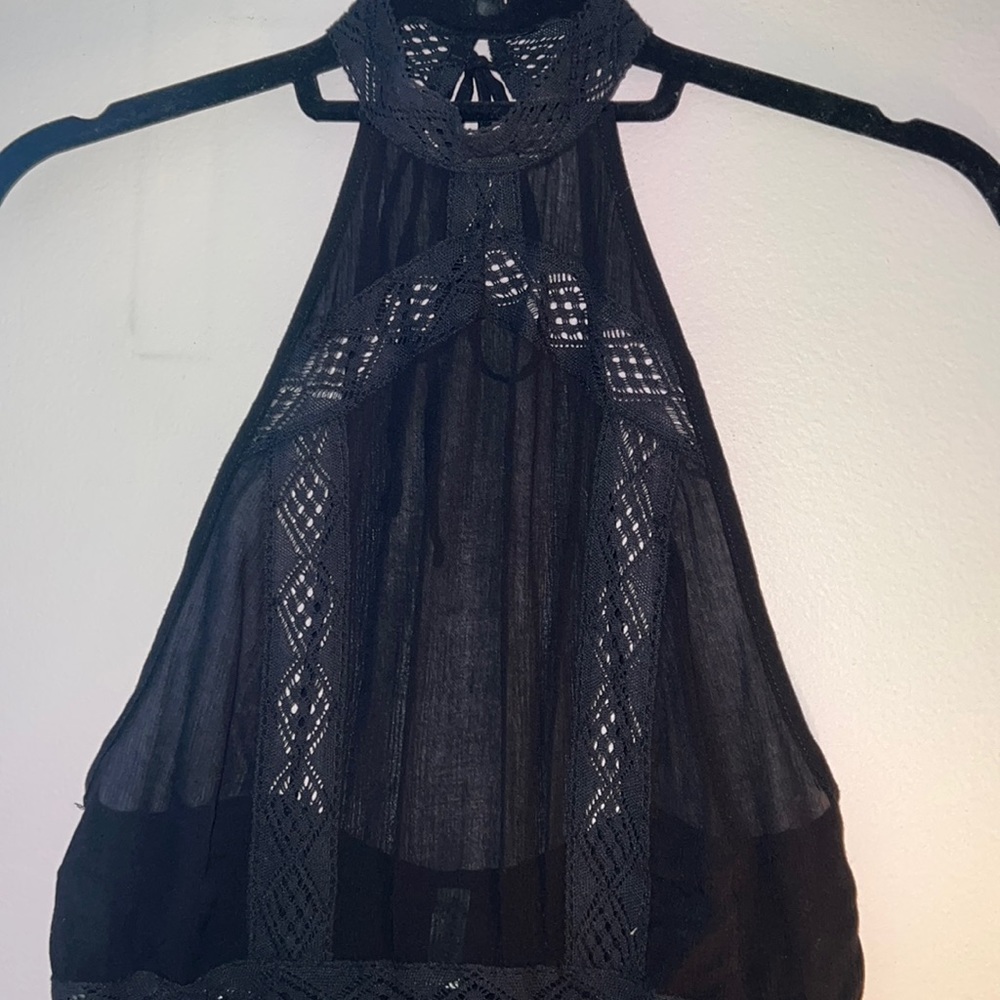 Black lace free people dress!